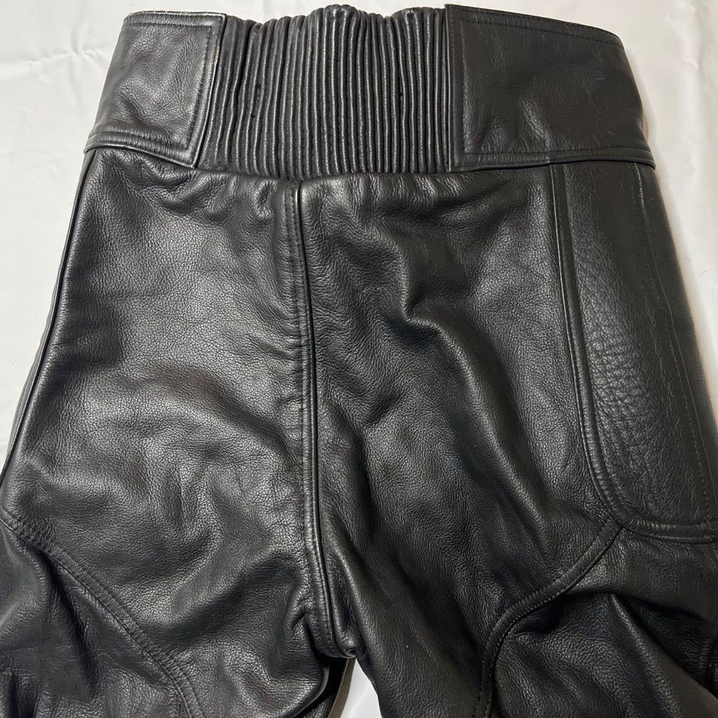 即決★K'S leather KADOYA★XL ライディングパンツ カドヤ パット入り ブラック 黒 本革 本皮 ツーリング_画像6