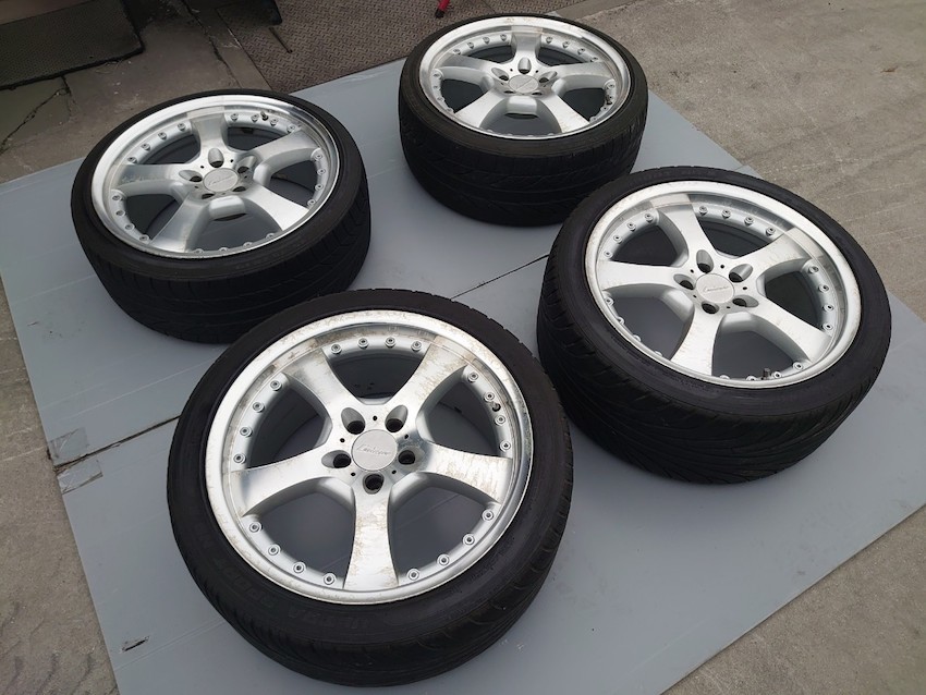 S350 ベンツ ロリンザー風 ホイール タイヤ 19インチ 8.5J 9.5J PCD112