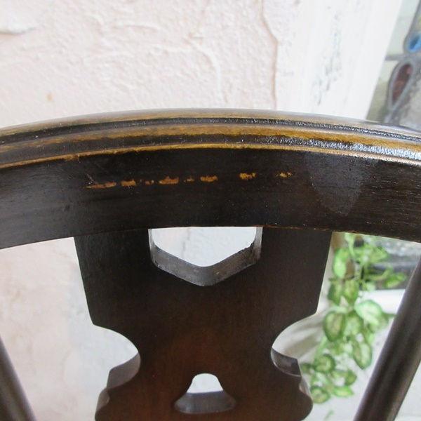 イギリス アンティーク 家具 アームチェア キッチンチェア ホイールバック 椅子 イス 店舗什器 木製 英国 KITCHENCHAIR 4889d_画像9