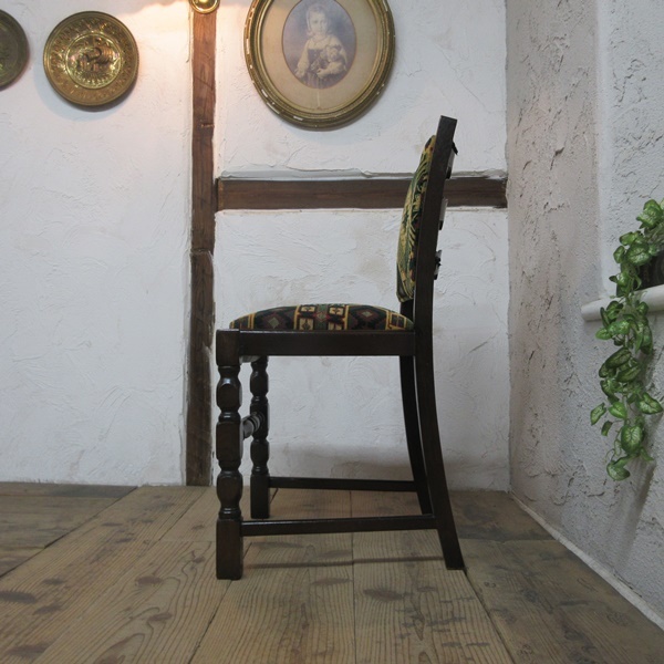 イギリス アンティーク 家具 ダイニングチェア 椅子 イス ラダーバック 店舗什器 カフェ 木製 オーク 英国 DININGCHAIR 4916d_画像10