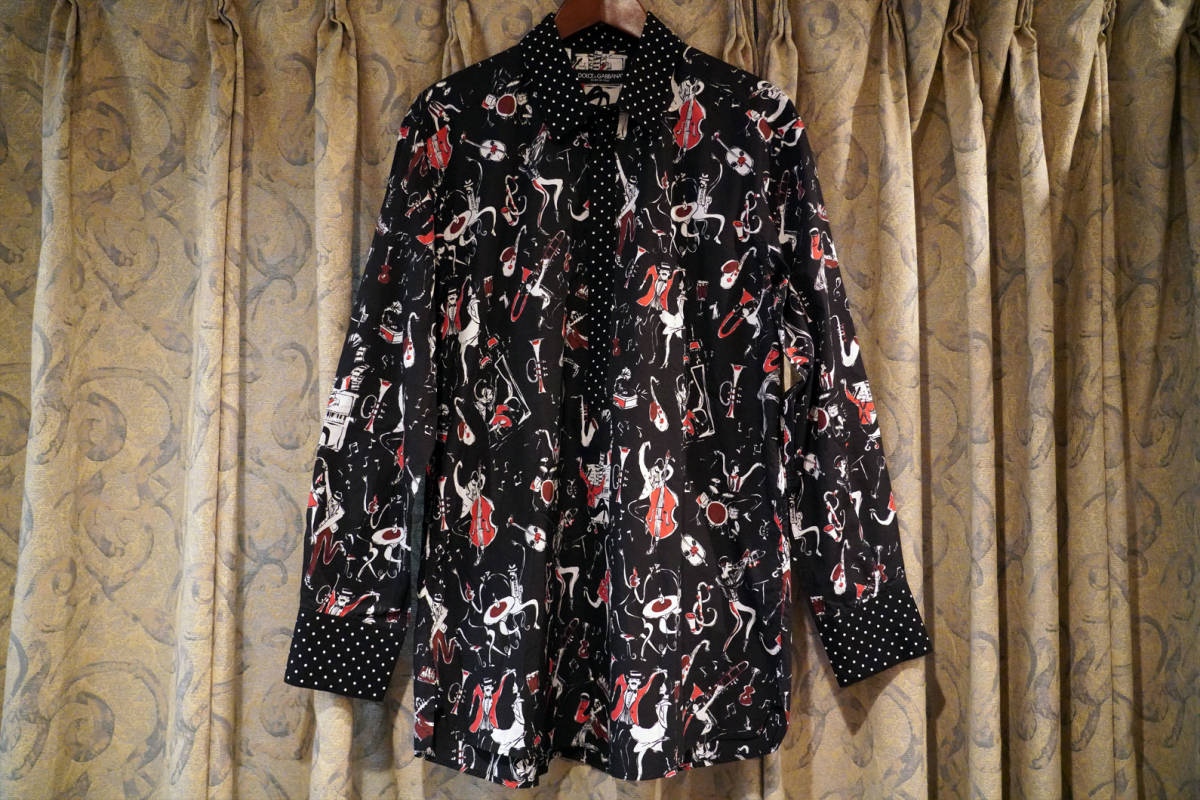 コットン DOLCE&GABBANA - ドルチェ&ガッバーナ シルク混半袖シャツ