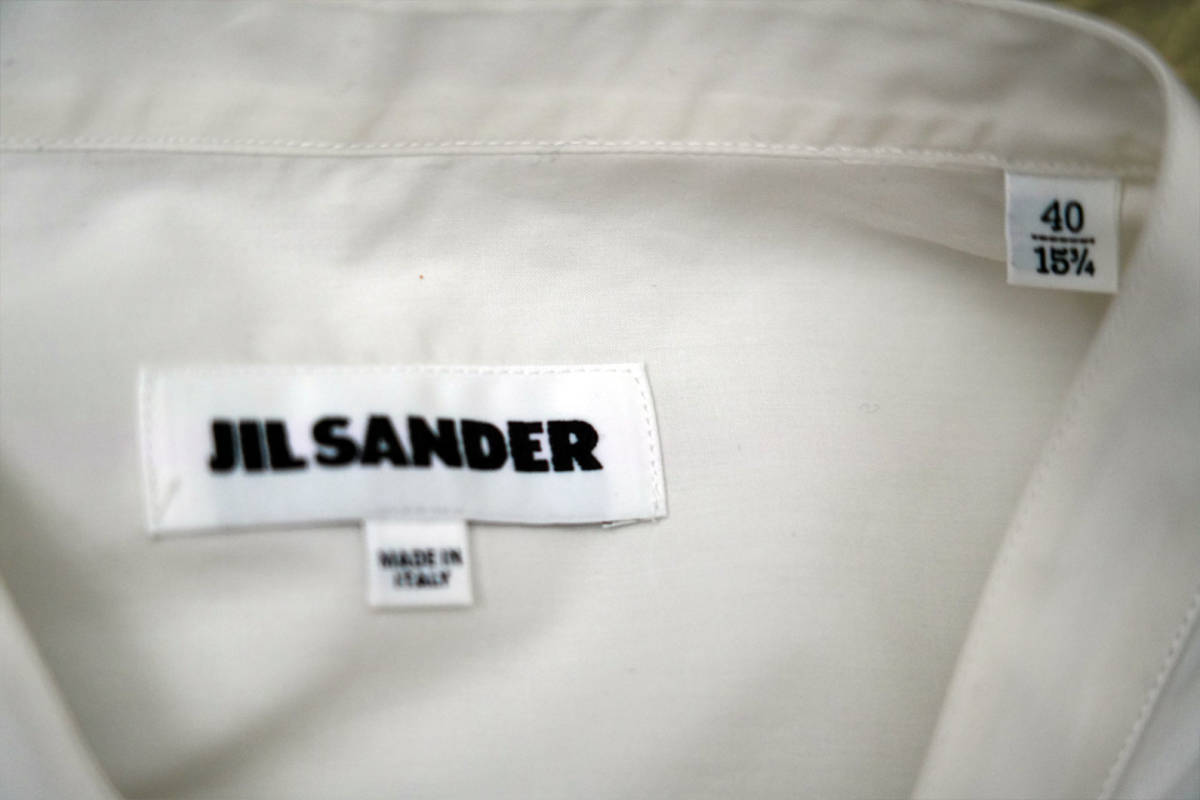 新品 ★ ジルサンダー JIL SANDER 2019SS オシャレ プリント シャツ (40) ★ 透明感が心地好い ☆ ボックスシルエット_画像2