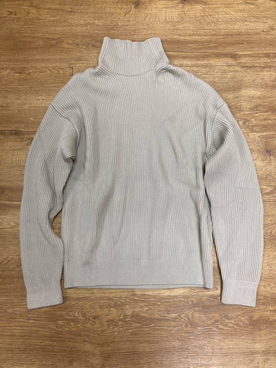 ラッピング不可】 TURTLE KNIT RIB WOOL FINE SUPER AURALEE 極美品