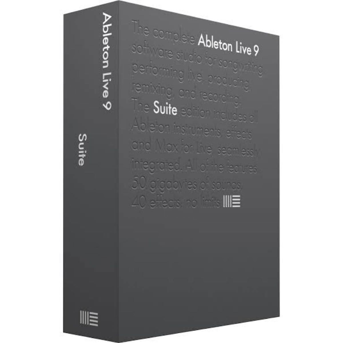 正規購入】【Ableton】Live 9 Suite ライセンス譲渡 ダウンロード版
