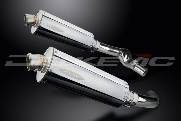 DELKEVIC スリップオンステンレスオーバルマフラー★HONDA CBR1000F HURRICANE FH-FX 1987-1999 350mm KIT0412_画像2