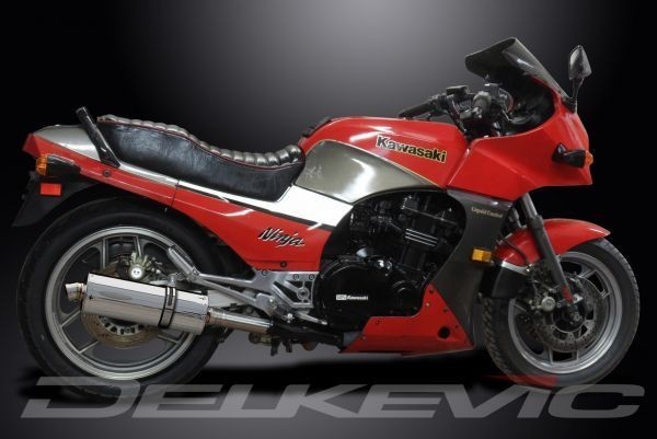 DELKEVIC スリップオンステンレスオーバルマフラー★KAWASAKI GPZ900R / ZX900A NINJA 1984-2003 350mm KIT04DA_画像3