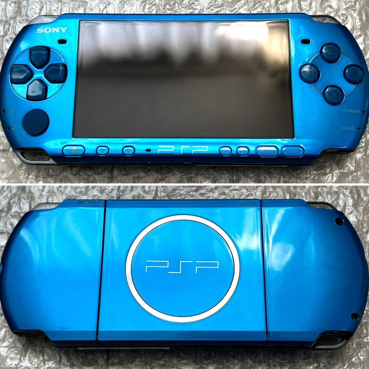 〈動作確認済み・最終型〉PSP-3000 本体 ラディアントレッド＋バイブラントブルー＋ピアノブラック PlayStation Portable 薄型