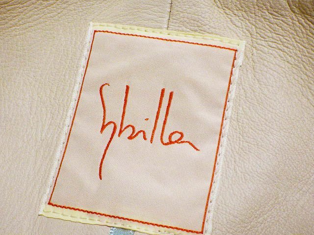 2018 sybillaシビラ/ラムレザージャケット定価7.9万 M/ベージュ系yr576