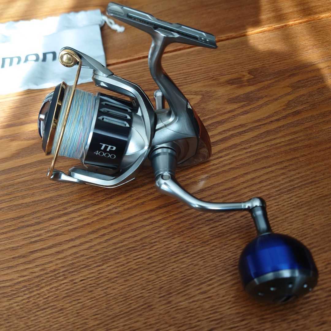 SHIMANO シマノ15ツインパワーTWINPOWER 4000XG　夢屋パワーハンドルノブ&リールスタンド付き_画像5