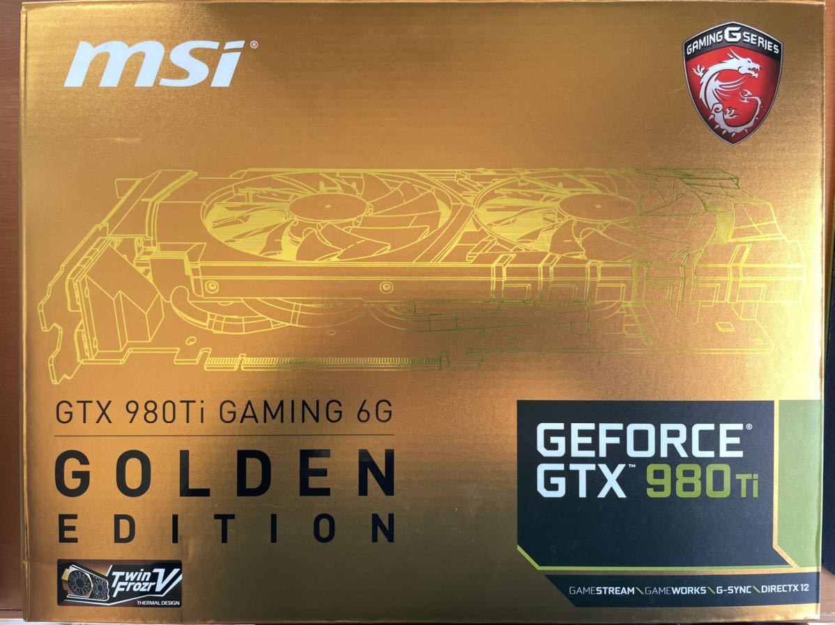 GeForce GTX 980ti msi GOLD EDITION 限定モデル ビデオカードの画像1