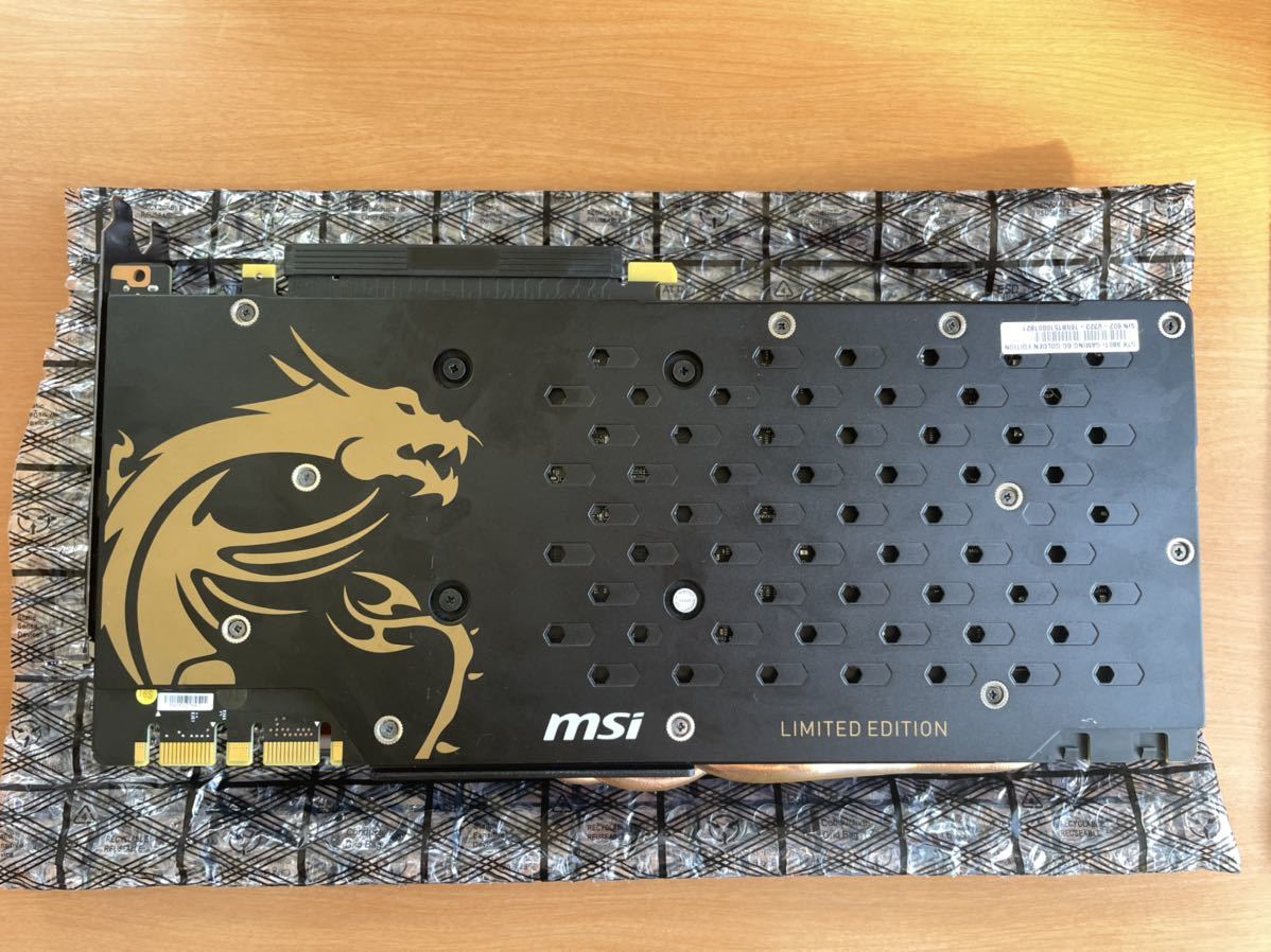 GeForce GTX 980ti msi GOLD EDITION 限定モデル ビデオカード_画像4