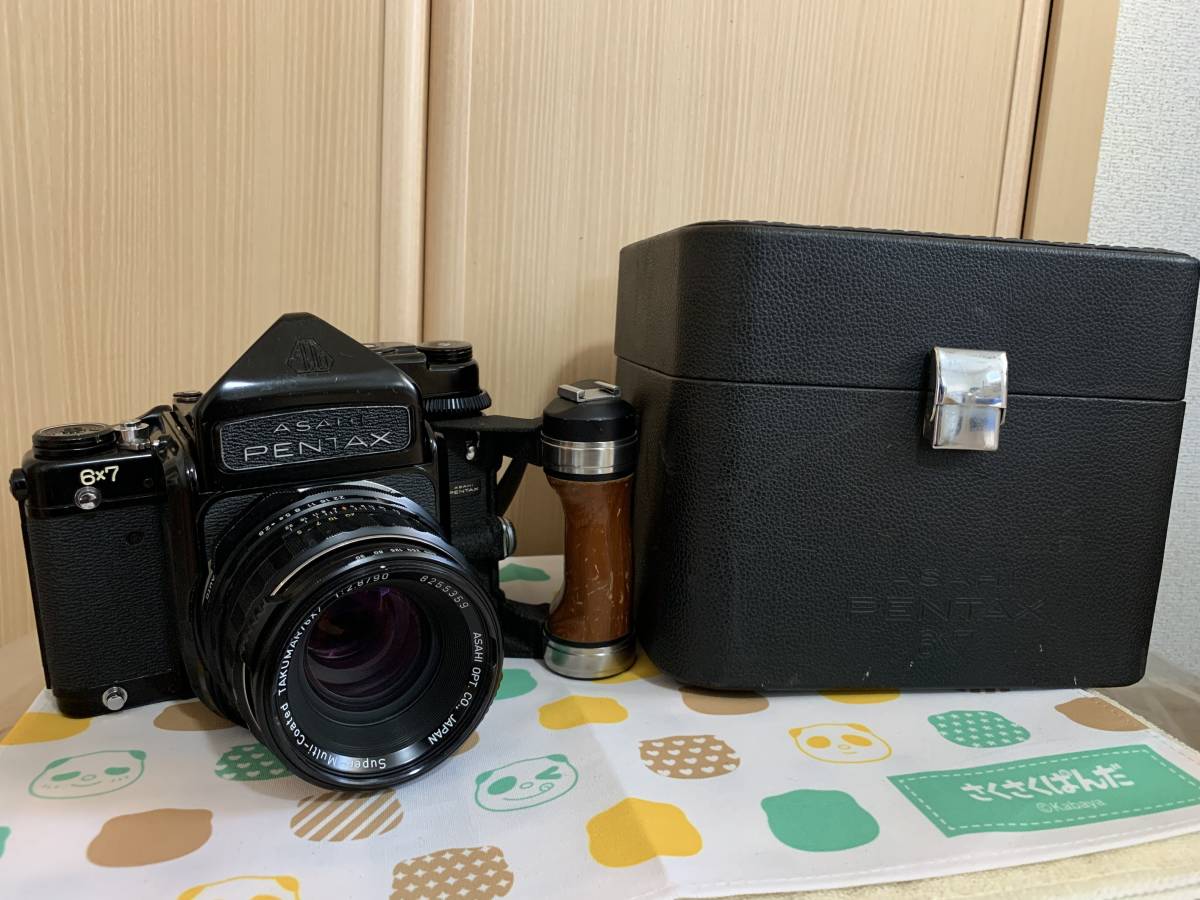 PENTAX 6x7 Super Multi Coated TAKUMAR 6x7 1:2.8 90mm グリップ