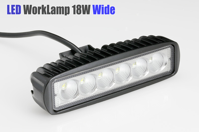 LEDランプ ワイド（Osram製3w LED）強力18W 作業灯・フォグランプ 12V ランクル 70 75 プラド サーフ_画像1