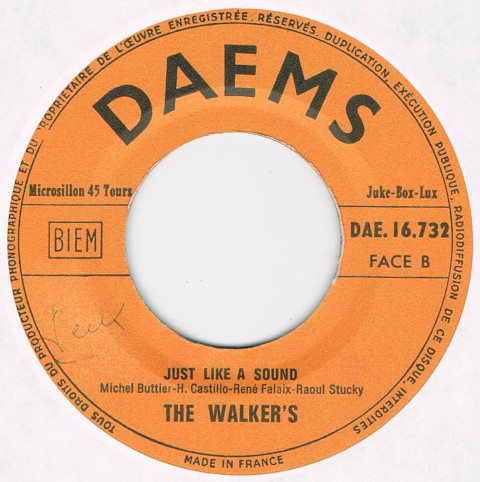●THE WALKER'S / AFTER THE SUN / JUST LIKE A SOUND [FRANCE 45 ORIGINAL 7inch シングル サイケ ガレージ 試聴]_画像2
