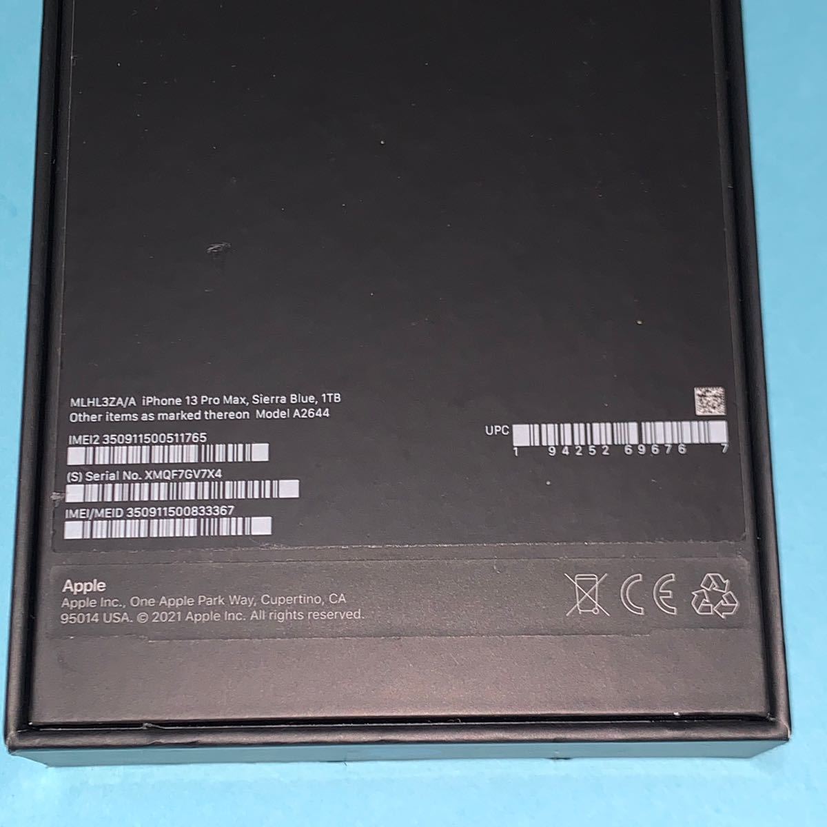 ほぼ新品】香港版 Apple iPhone13 Pro Max 1TB AppleCare加入可 説明