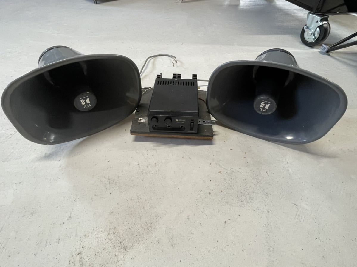 ⭐️崎 デコトラ 拡声器 Yahoo!オークション - デコトラ 拡声器 40W アンプ 街宣