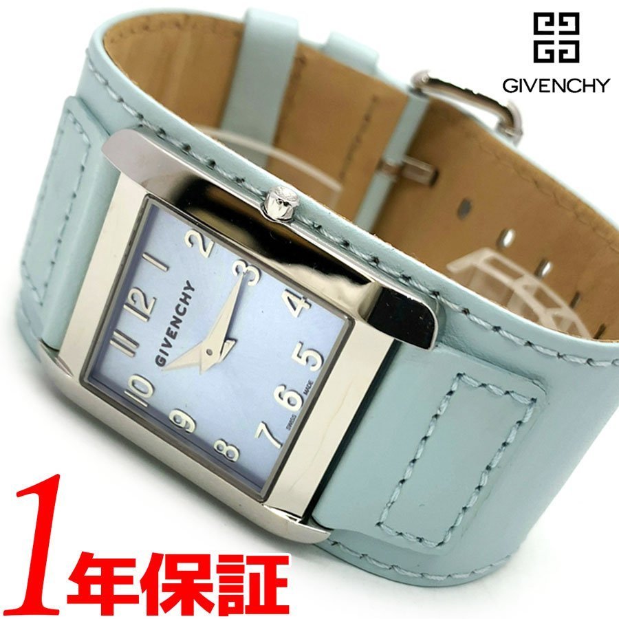 GIVENCHYジバンシィレディースクオーツ腕時計スクエア日常生活防水ステンレスケースレザーベルトスイス製箱保証書付属 GIVENCHYジバンシィレディースクオーツ腕時計スクエア日常生活防水ステンレスケースレザーベルトスイス製箱保証書付属