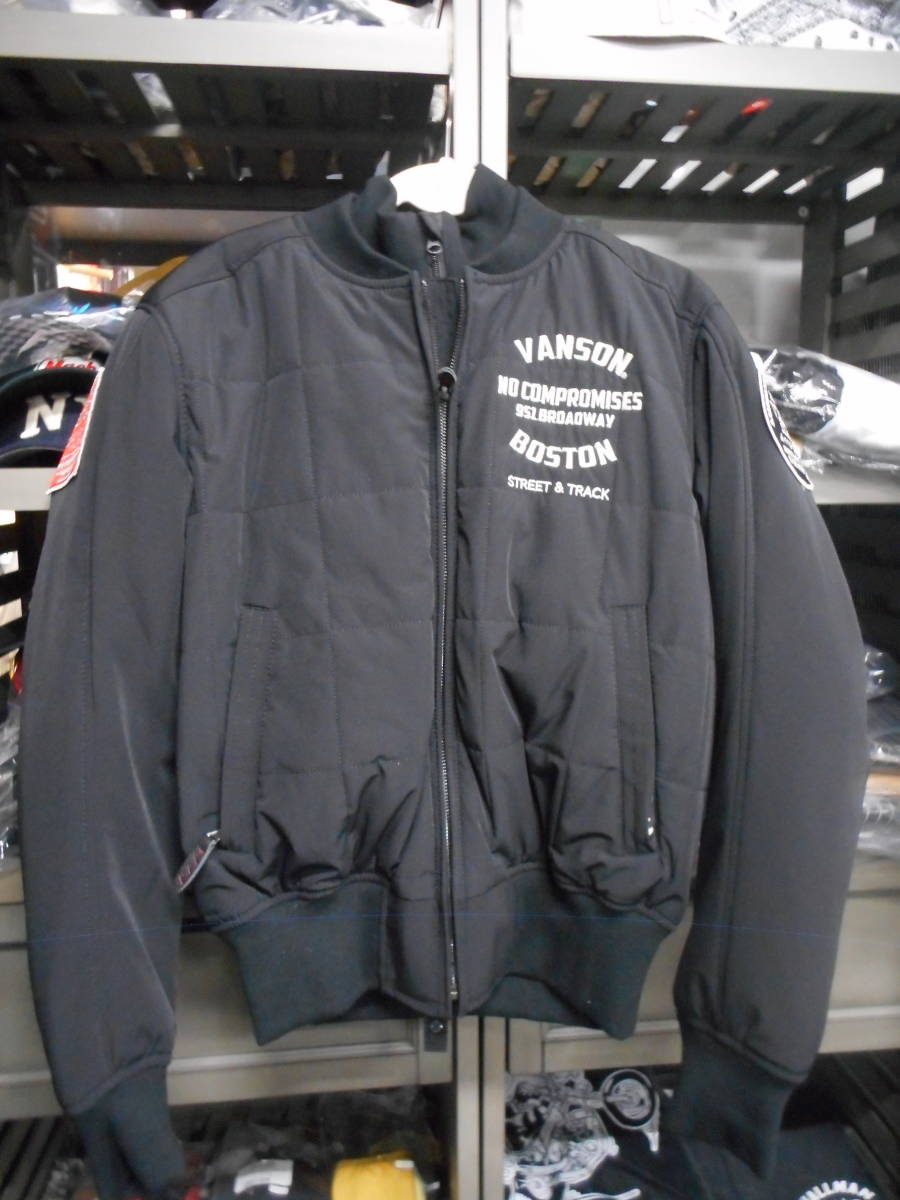 【新品・未使用】VANSON Leathers ナイロン ジャケット ブラック Lサイズ プロテクター入り バンソン