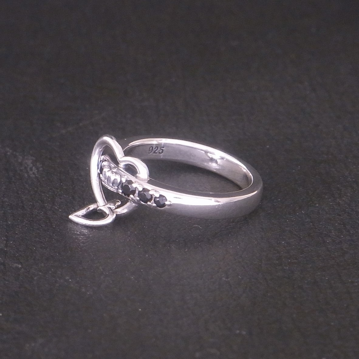  as good as new beautiful goods JUSTIN DAVIS Justin Davis LUV&HATE ring silver 925 9 number 3.4g Heart Crown ..