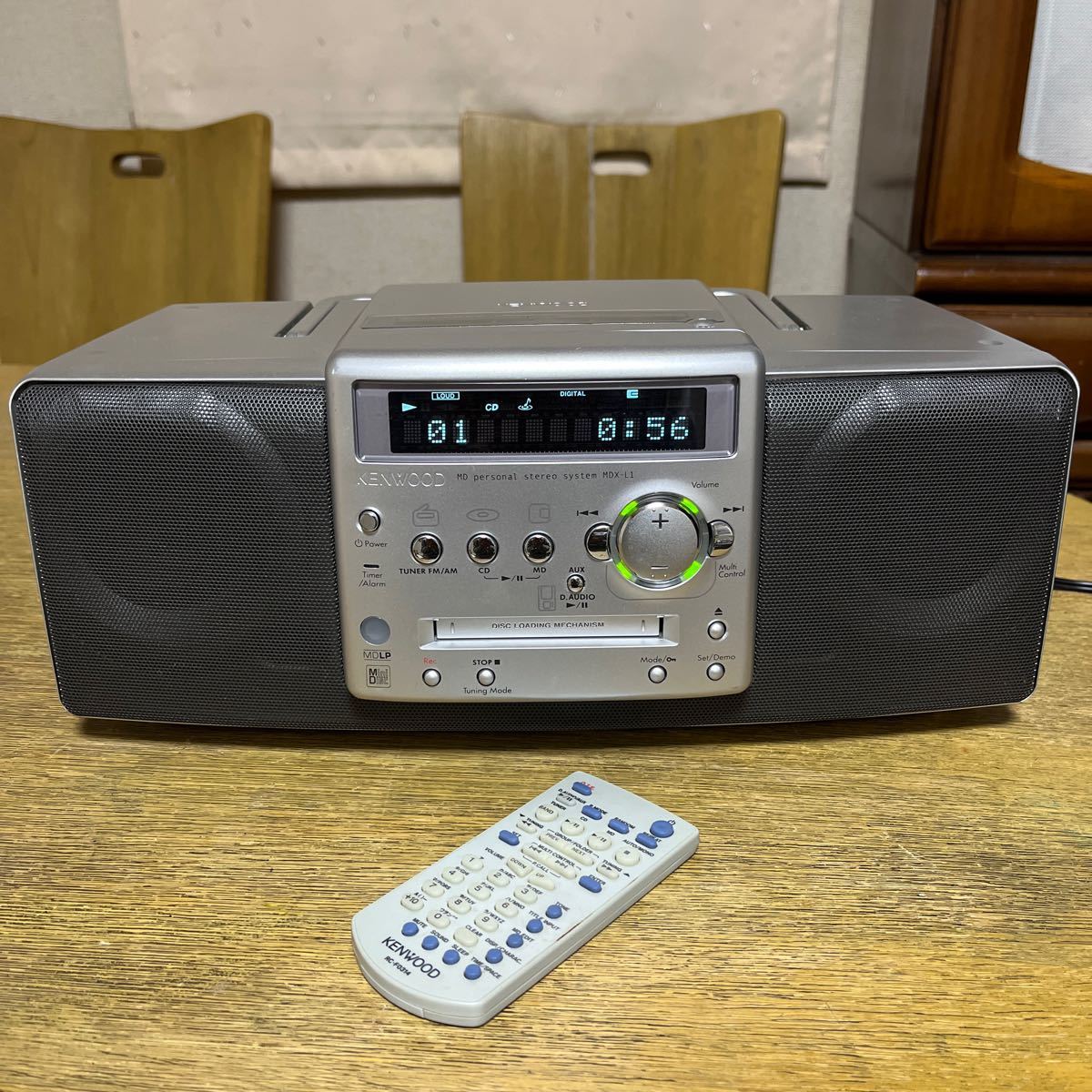 KENWOOD MDX-L1-H CD・MD・ラジオパーソナルステレオシステム