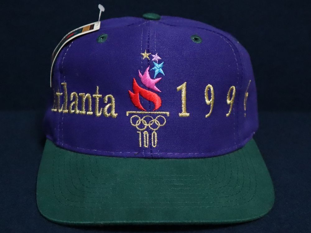 100周年記念大会 デッドストック USA企画 1996年 アトランタ五輪 OLYMPIC オリンピック 90s ビンテージ ツートン ベースボール キャップ //_画像2