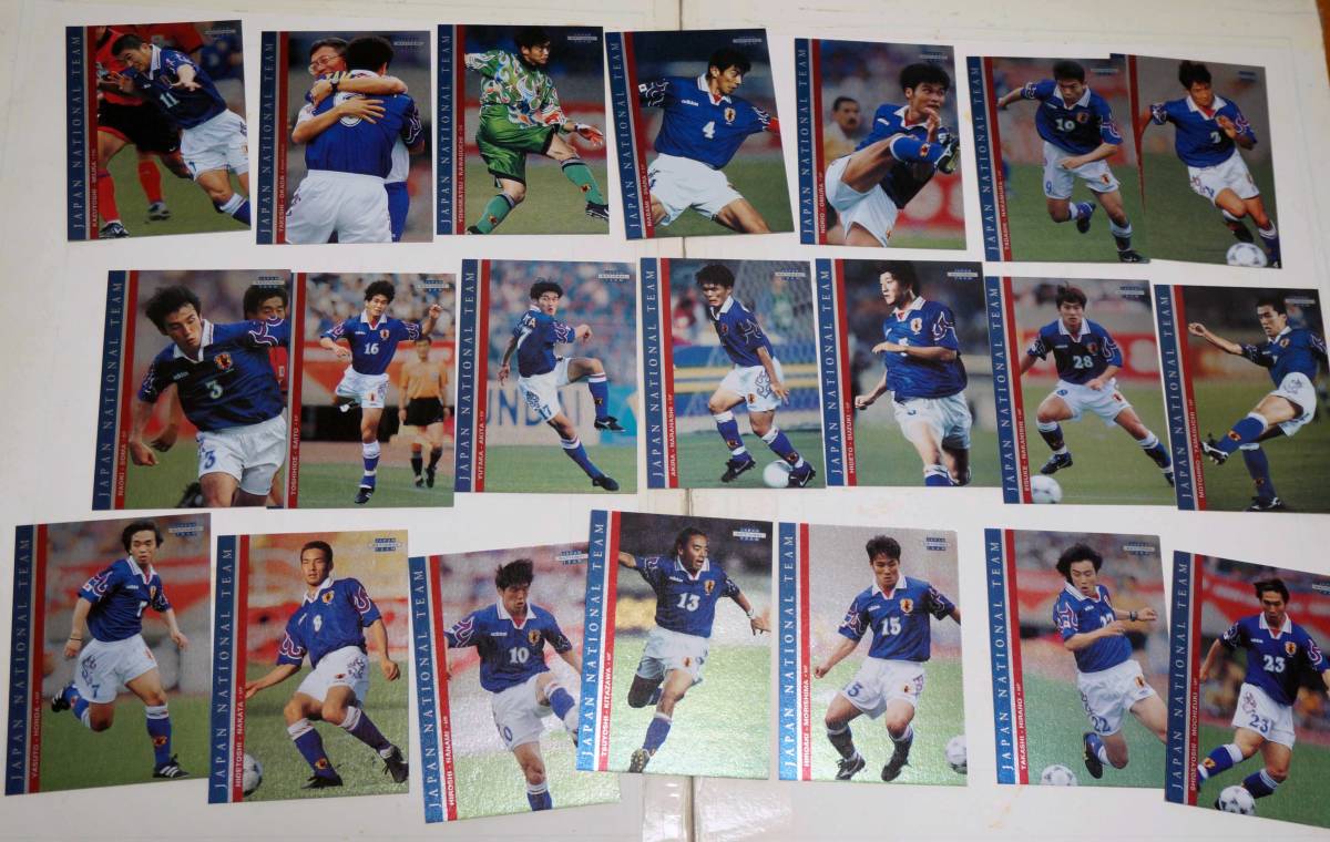 1998年 ワールドカップ 日本代表オフィシャルカードセット JAPAN NATIONAL TEAM CARDS 39種  エポックの画像4