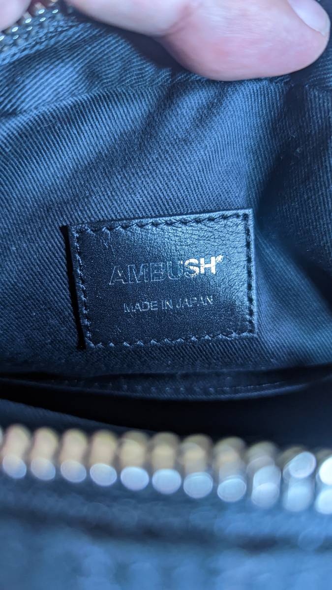 AMBUSH アンブッシュ ロゴ キャンバス クロスボディバッグ