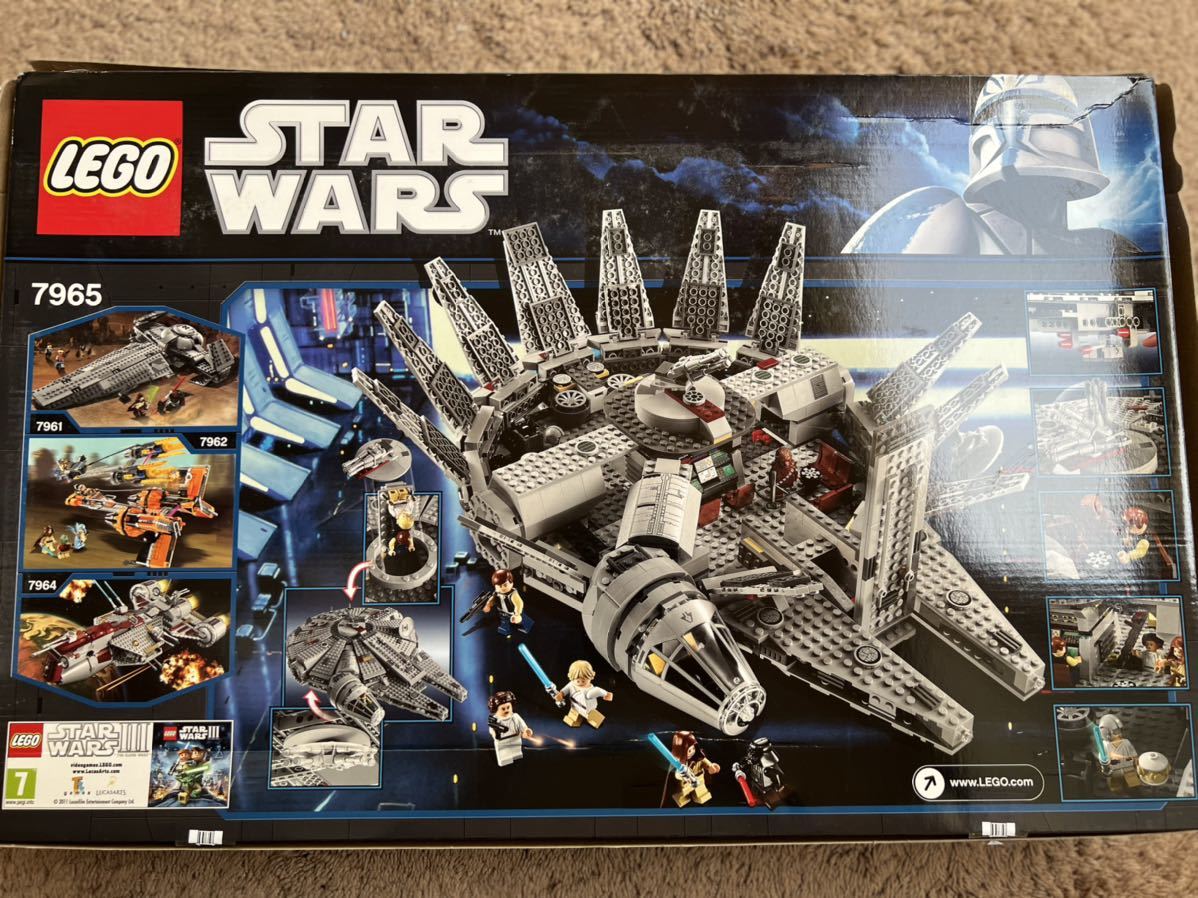 LEGO レゴ STAR WARS 7965 スターウォーズ ミレニアム ファルコン号 ミニフィグ6体 ルーク ソロ チューイ レイア オビ=ワン ダースベイダー