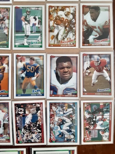NFL 1991 TOPPS Bruce Armstrong, Jackson, Brown, Powers, 2 Checklists / 52枚_画像5