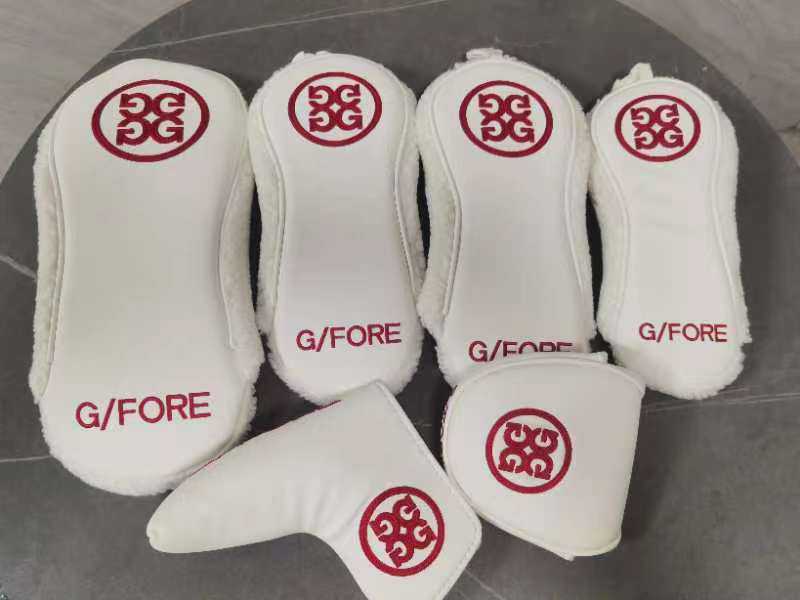 G/FORE ゴルフクラブヘッドカバーセットホワイトレッド