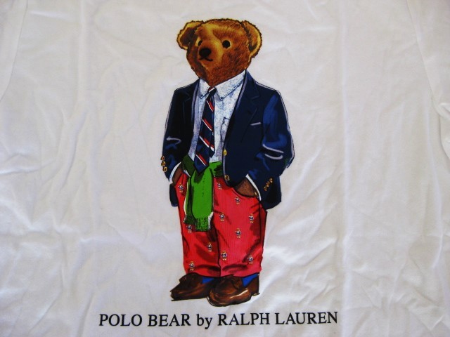  last exhibition ~* Ralph Lauren. T-shirt 1 sheets 150cm small pattern . woman also Polo Bear domestic company store buy *