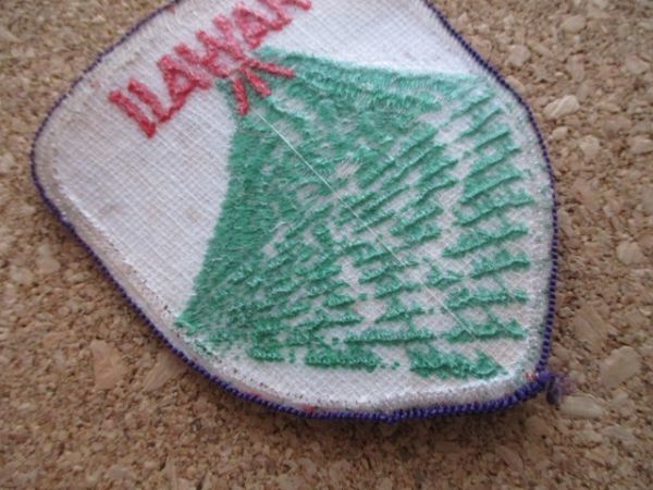 80s ハワイ HAWAII 火山 ビンテージ刺繍ワッペン/patches溶岩Voygerキラウエア火山 観光お土産アロハ旅行アメリカUSAパッチSURF D2_画像7
