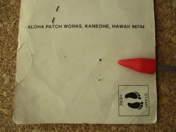 70s ハワイ HAWAII HAWAIIAN SUNBUMビンテージ刺繍ワッペン/サーフSURFサンバムVintageサーフィンSURFパッチpatchesアメリカUSA D2_画像7