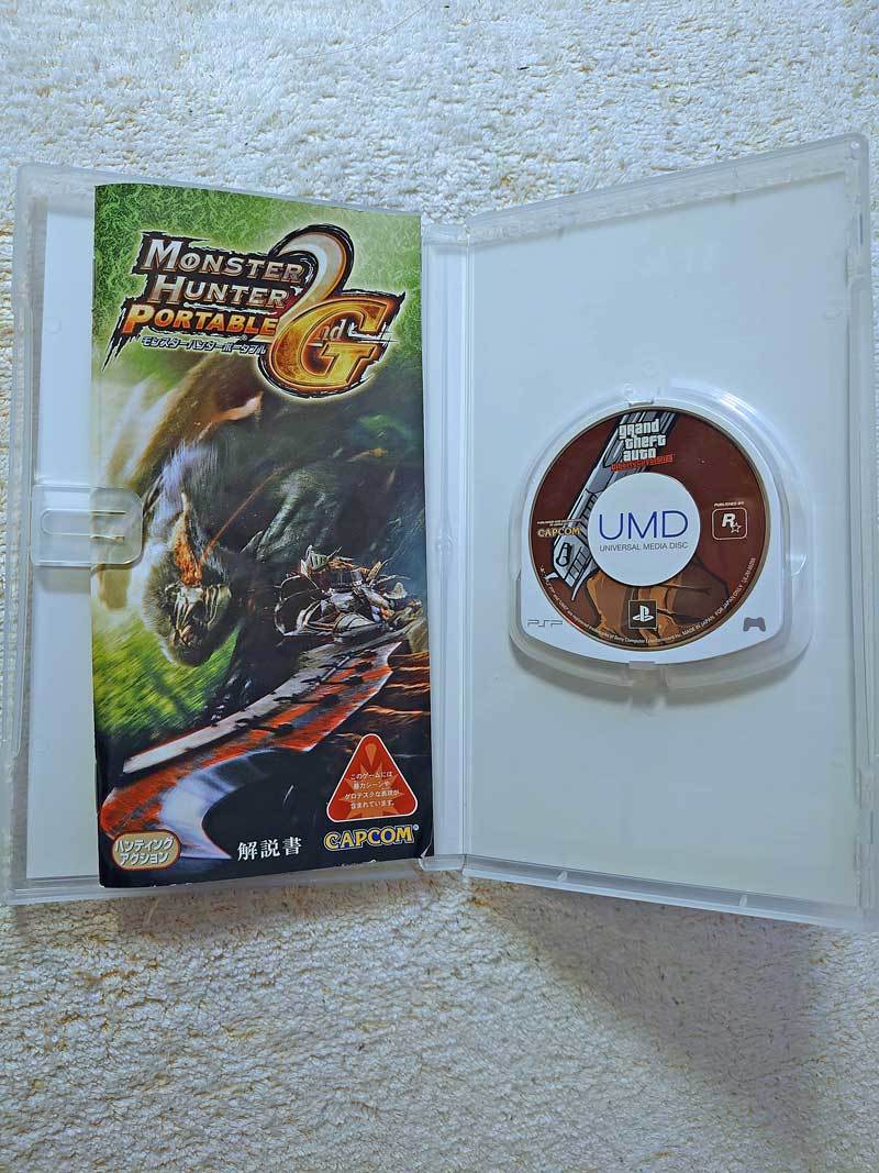 ★PSP モンスターハンターポータブル2nd G美品 カプコン★MONSTER HUNTER PORTABLE 2G ソニー PlayStation プレステするソフト_画像3