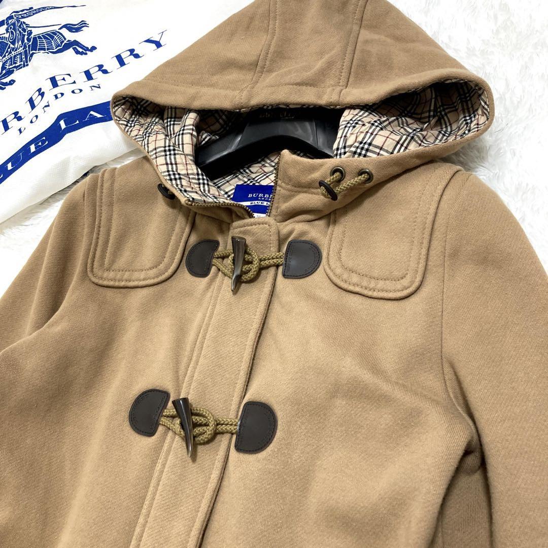 美品 バーバリーブルーレーベル BURBERRY BLUE LABEL ダッフルコート