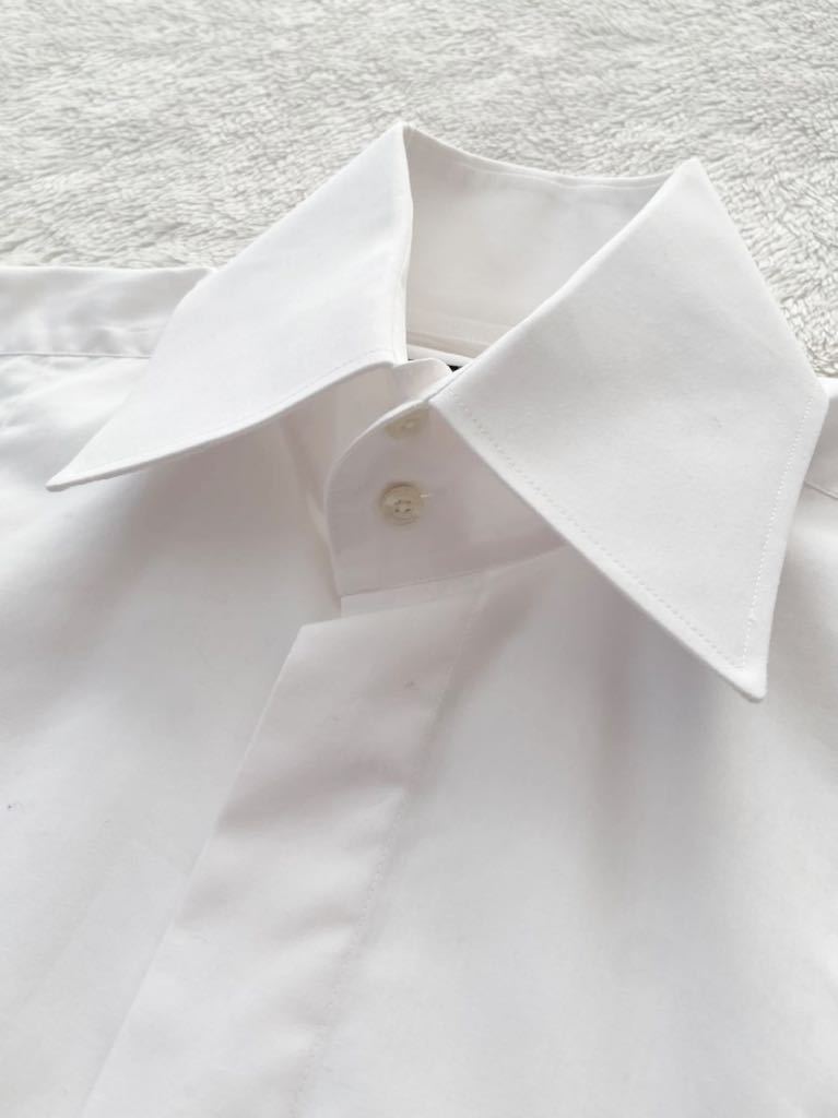 LAGERFELD size37 ホワイトドレスシャツ ブザムシャツ 白 メンズ ラガーフェルド カールラガーフェルド フェンディデザイナー_画像2