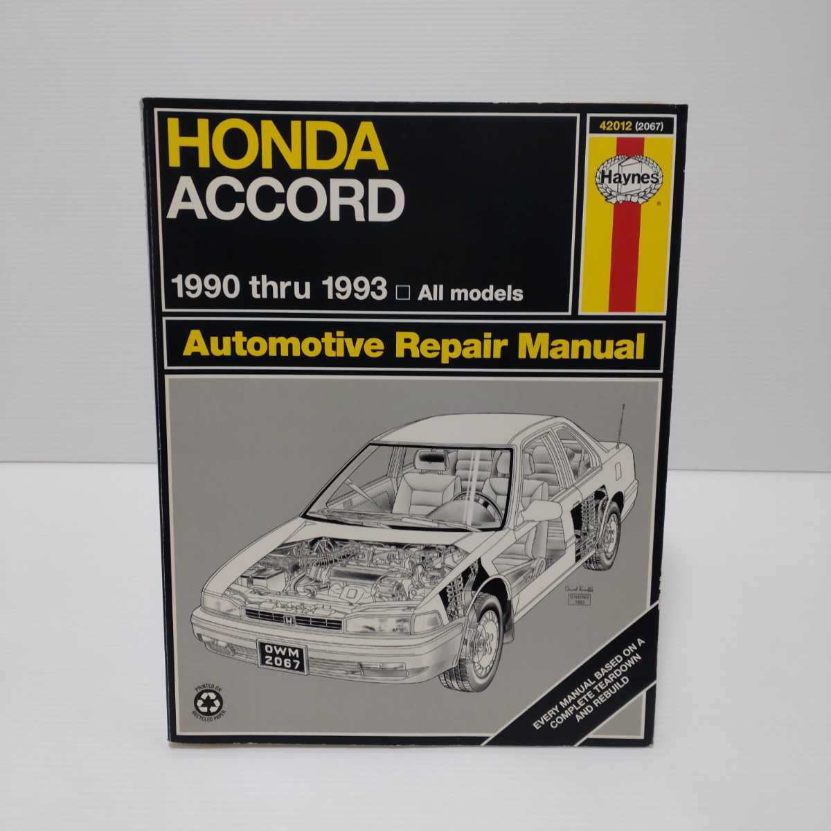  иностранная книга HONDA ACCORD разделение nz обслуживание manual 1990thru1993 All models