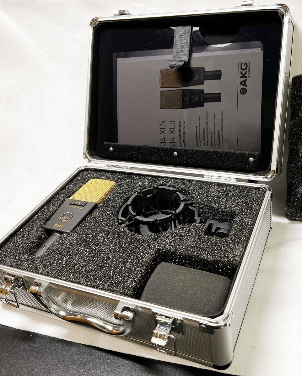 AKG C414XLⅡ 中古 used 取扱説明書有り ハードケース入り 布製ソフトケース付き