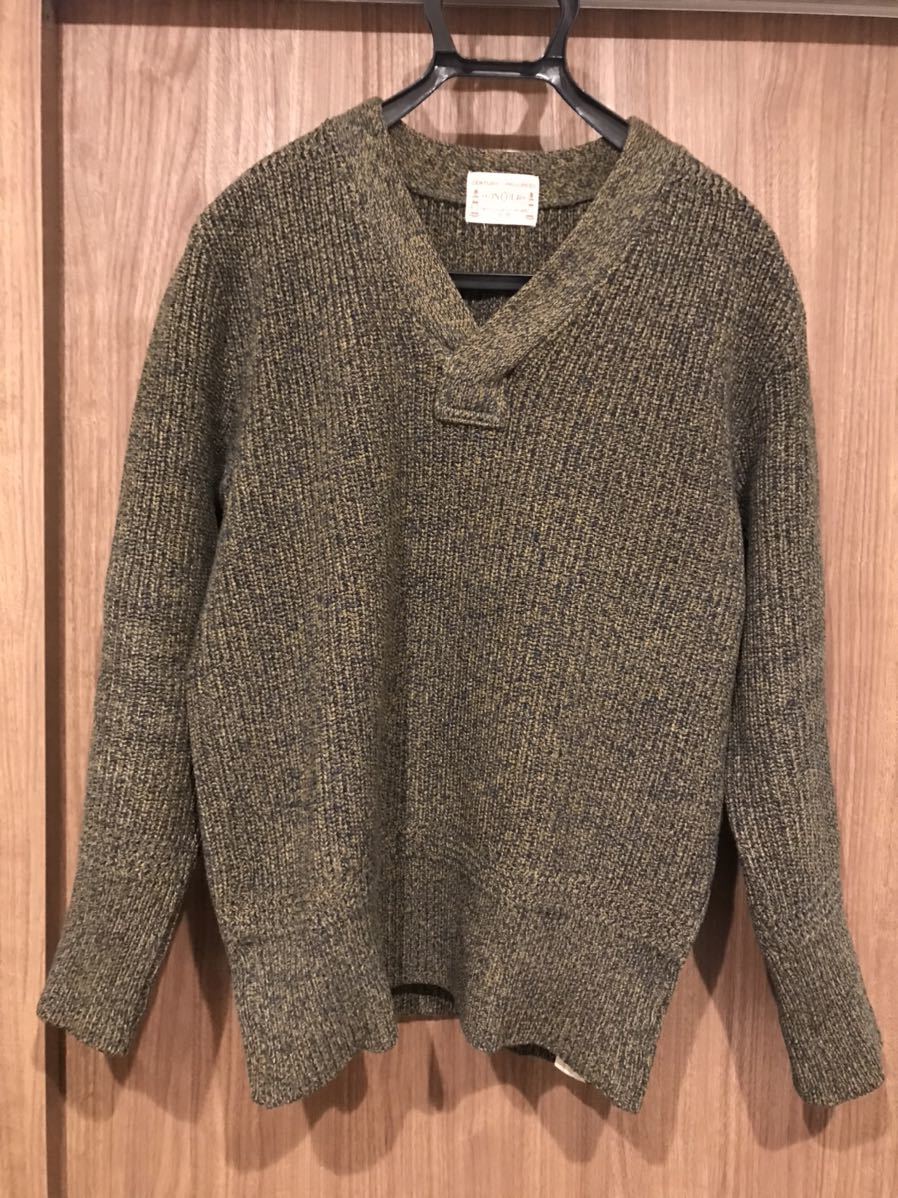ボンクラ Vネックニット Yahoo!オークション - 中古 ボンクラ BONCOURA Vネックセーター