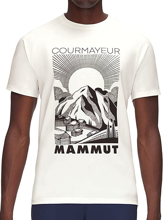 Mammut マムート Mountain Tシャツ Mサイズ 白 ホワイト UPF 50+ UV 紫外線 半袖_画像2