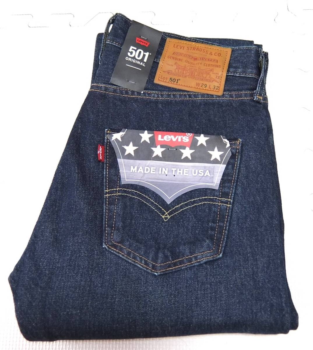 格安即決 BIG 501 00501-2455 LEVI'S 米国製 未使用品 E USED加工 USA製 アメリカ製 リーバイス 赤耳 W29 紺 デニムパンツ W29 格安即決 BIG 501 00501-2455 LEVI'S 米国製 未使用品 E USED加工 USA製 アメリカ製 リーバイス 赤耳 W29 紺 デニムパンツ W29