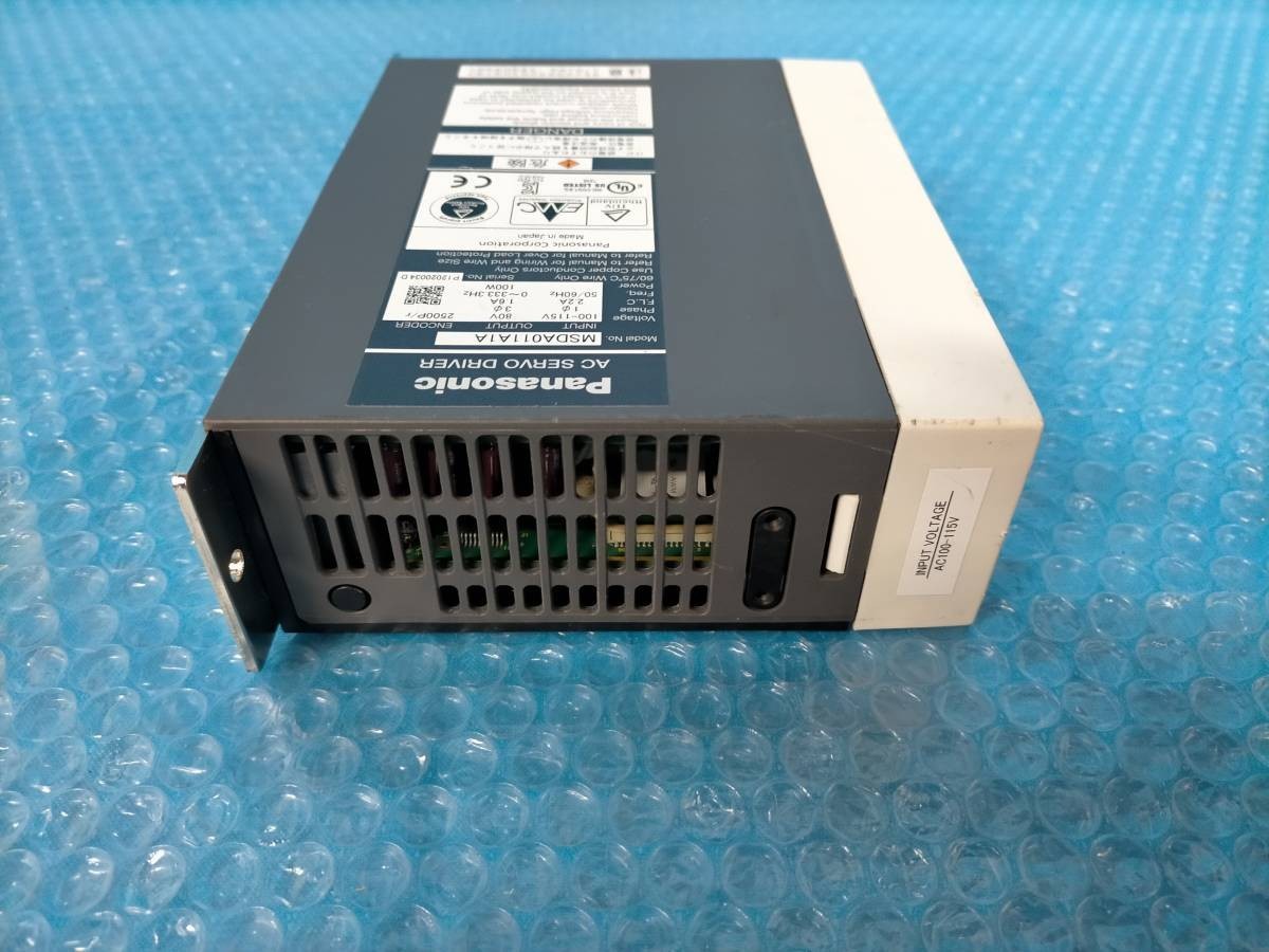 [CK10352] Panasonic AC SERVO DRIVER MSDA011A1A 未使用品 傷汚れあり 動作保証_画像4