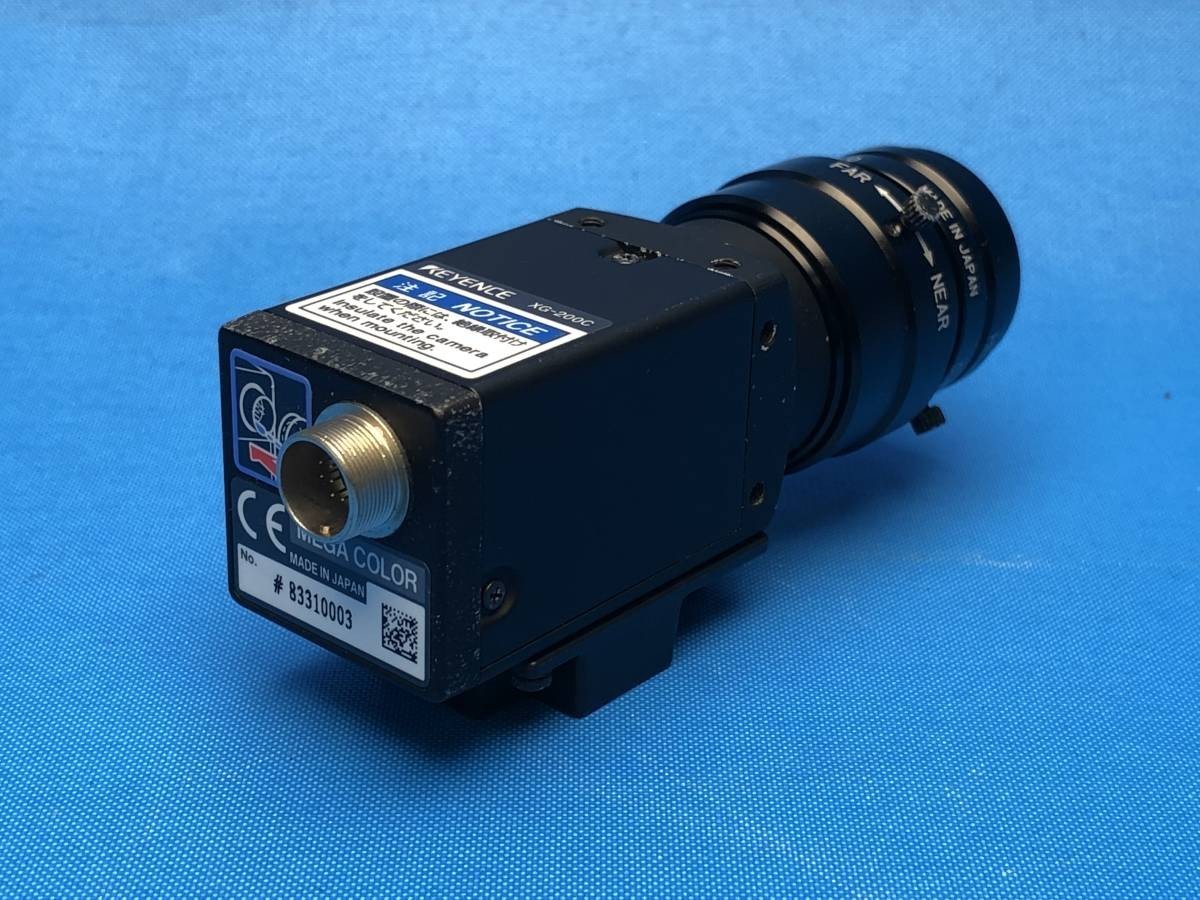 [CK9117] KEYENCE XG-200C デジタル200万画素カラーカメラ CA-LH12 高解像度 低ディストーションレンズ 12mm レンズ 動作保証