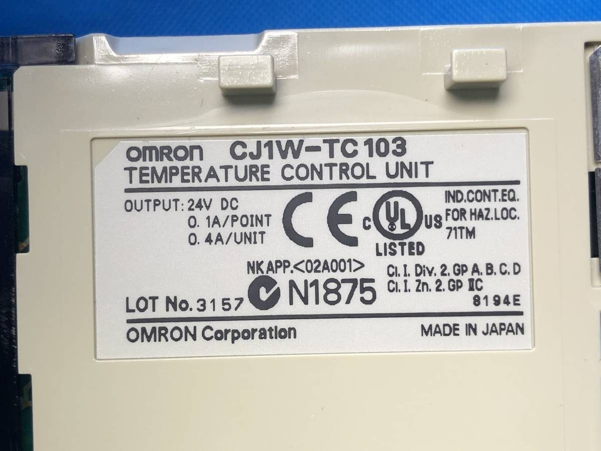 [CK7178] OMRON CJ1W-TC103 温度調節ユニット プログラマブルコントローラ シーケンサ 動作保証_画像4