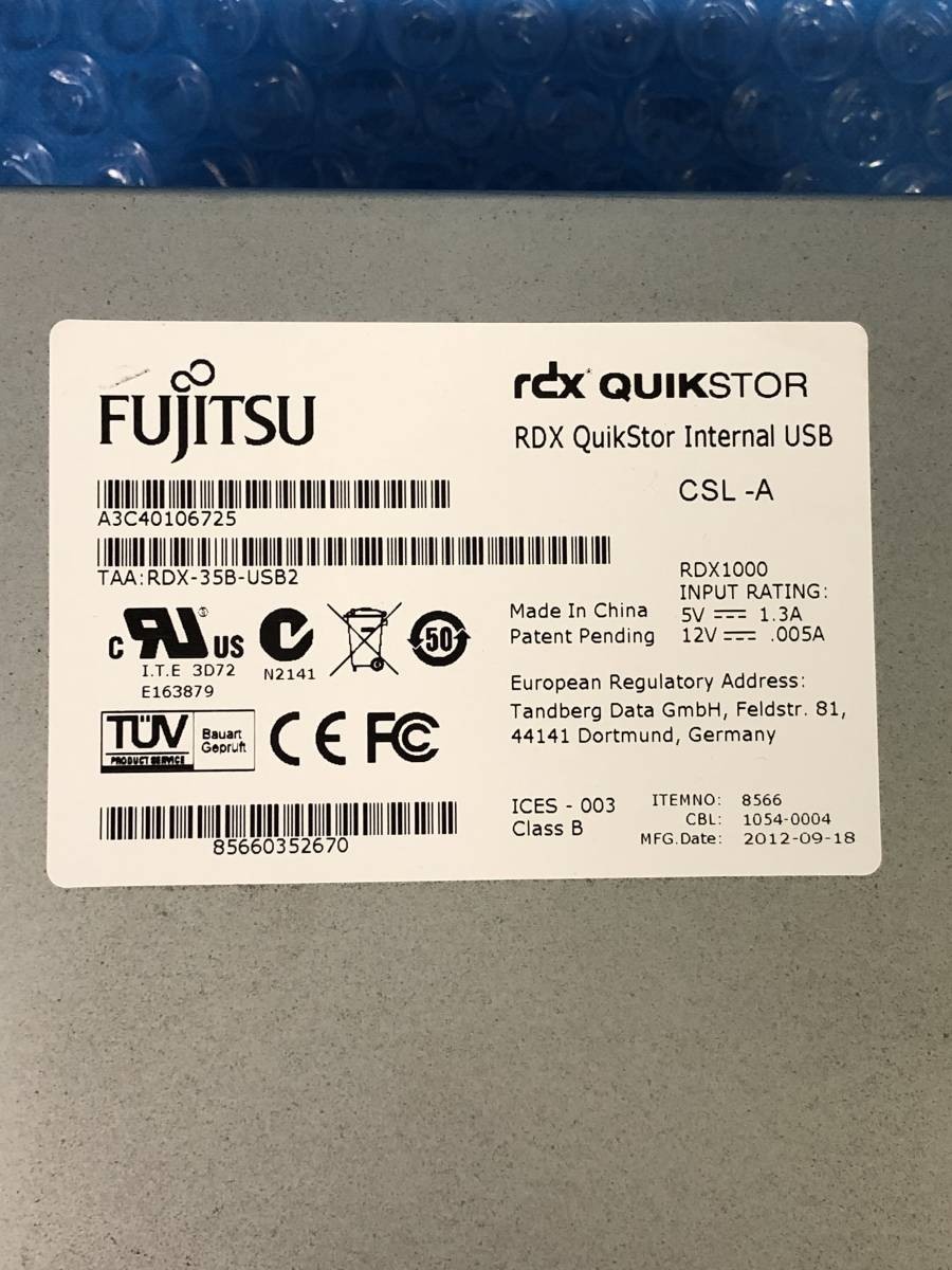 [P2325] FUJITSU RDX1000 RDX Quikstor Internal USB 動作保証_画像4