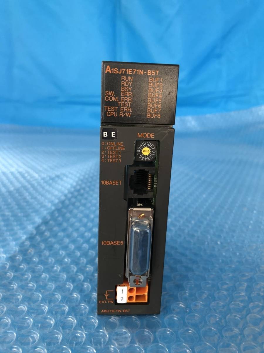 [CK8593] MITSUBISHI 三菱電機 A1SJ71E71N-B5T Ethernetインタフェースユニット シーケンサー 動作保証