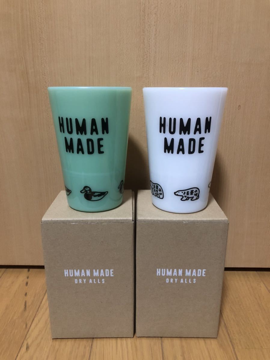 [ new goods ]2 piece set Human Made DUCK & POLAR BEAR TUMBLERhyu- man meido tumbler glass mug CUP Nigo Duck white bear 