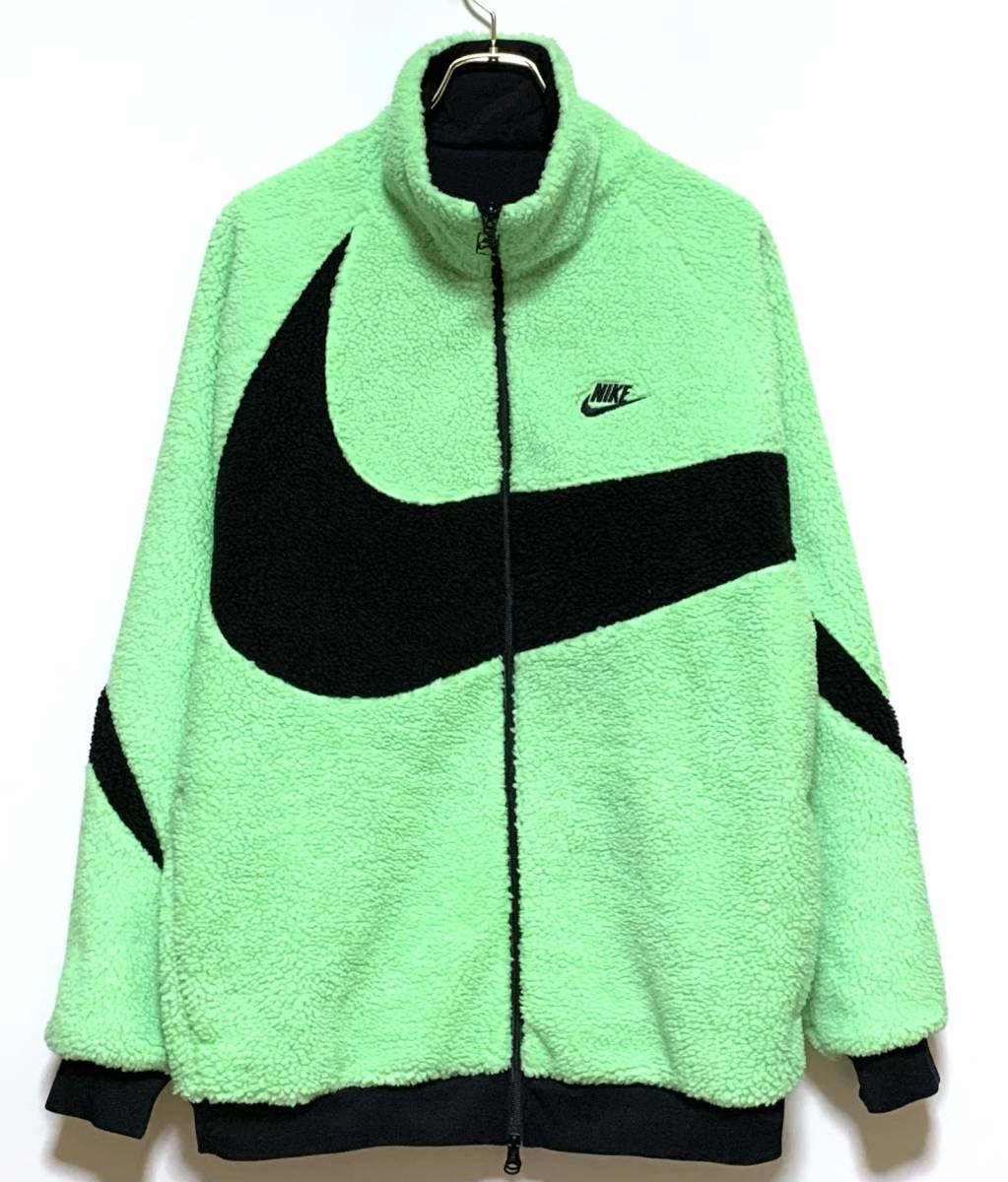 日本製 NIKE ビッグ スウッシュ ボア ジャケット リバーシブル 美品