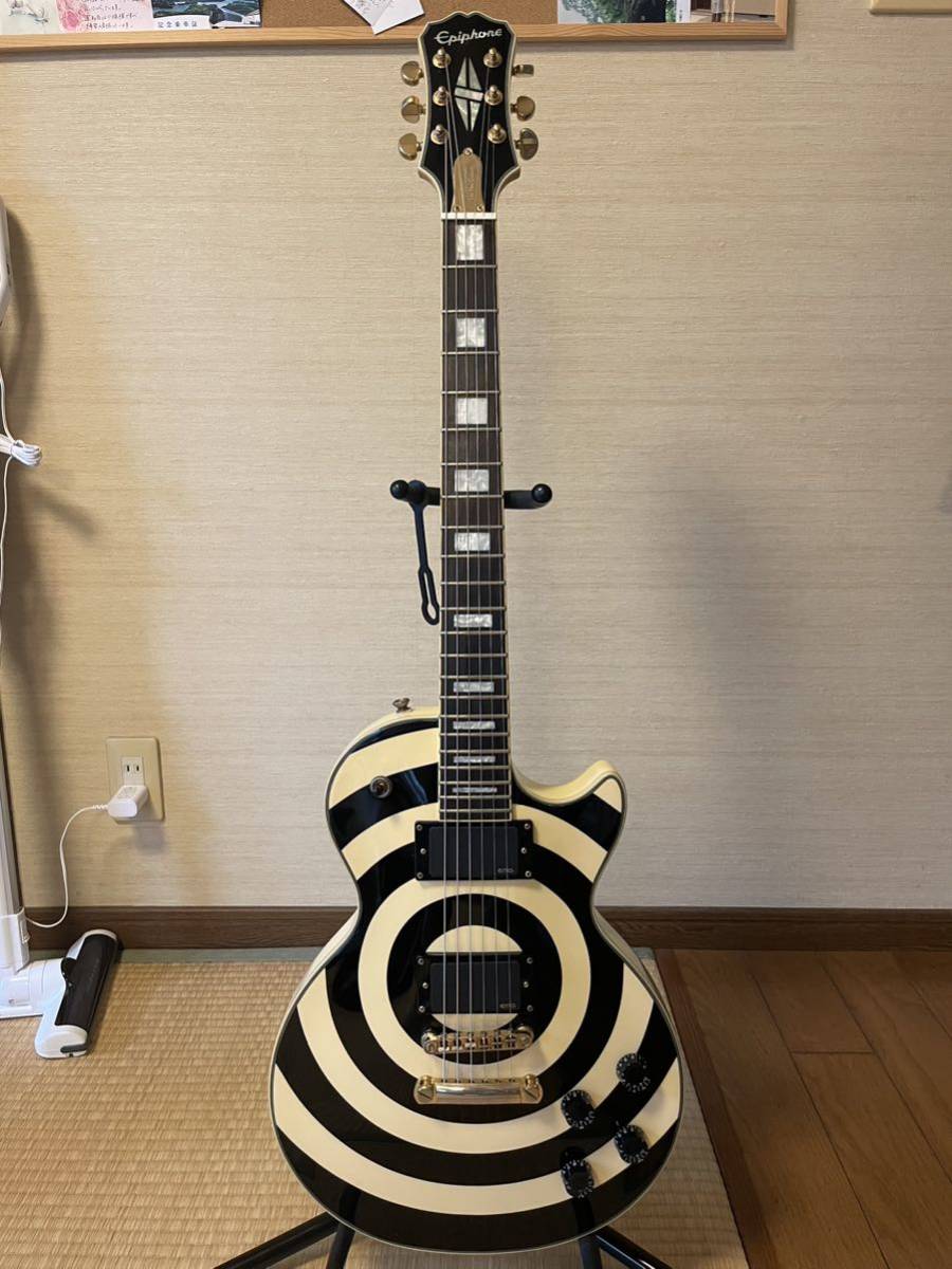 Epiphone Les Paul custom bullseye ZAKK WYLDE signature 極美品