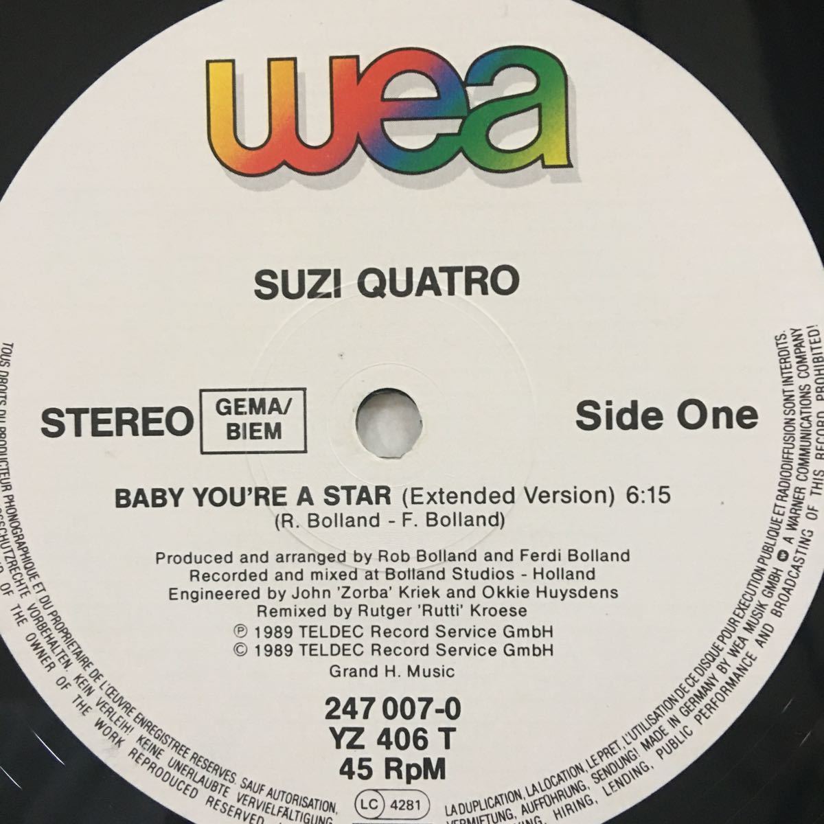 12’ Suzi Quatro-Baby You’re A Star_画像2